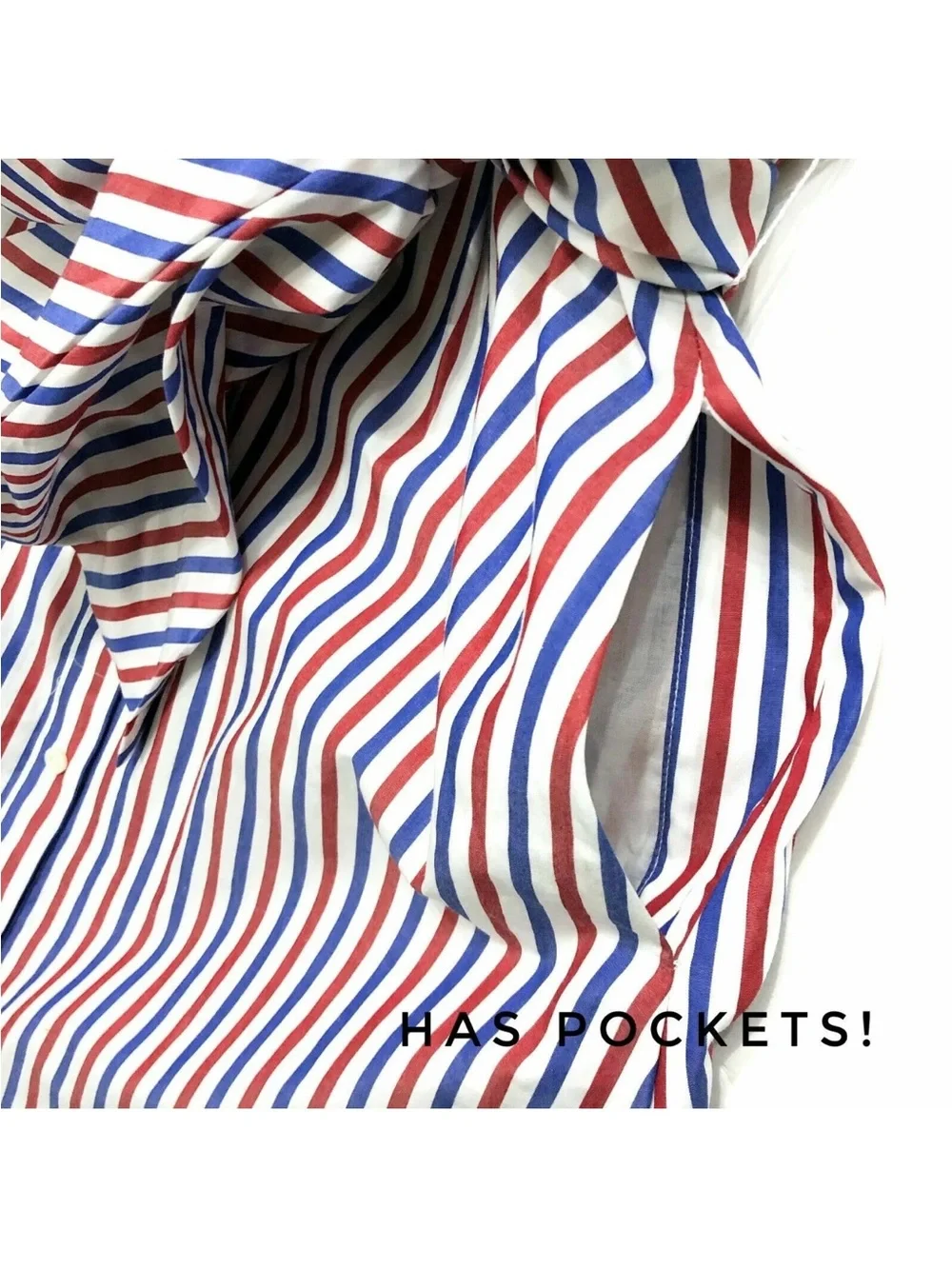 J.Crew Plus 18 Midi Shirt Dress Red White Blue Cotton Belted Button Front chic